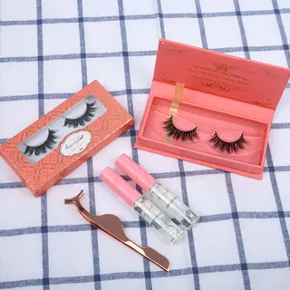 100% Real Human Hair Eyelashes, Long-Short Patter, Medium Dense