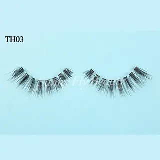 Tapered Tip Wispy Human Hair Eyelashes