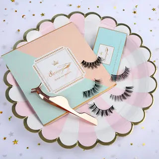 3D Silk Lashes, Natural Feathery Look, Long Tipped