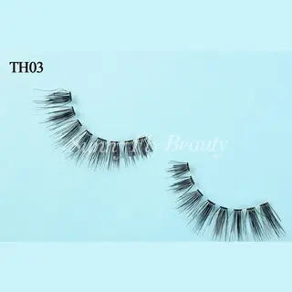Tapered Tip Wispy Human Hair Eyelashes