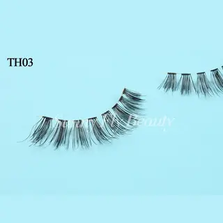 Tapered Tip Wispy Human Hair Eyelashes