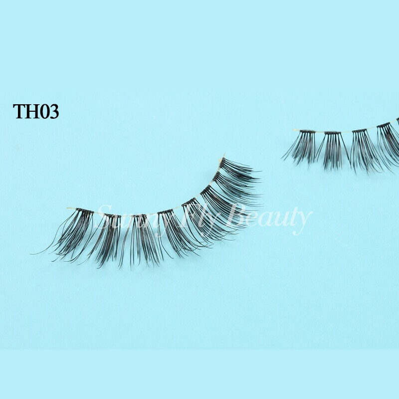 Tapered Tip Wispy Human Hair Eyelashes