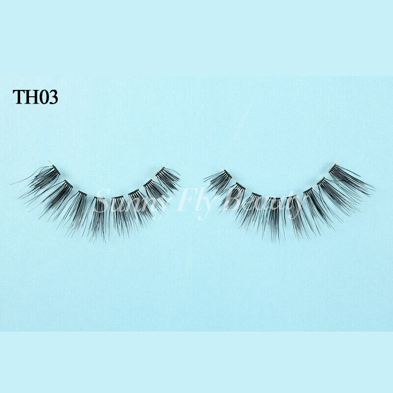 Tapered Tip Wispy Human Hair Eyelashes