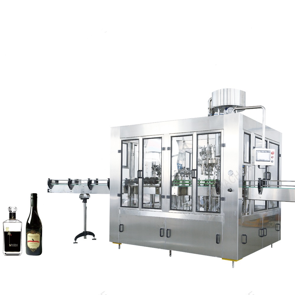 Vodka Whisky Rinsing Filling Corking Machine