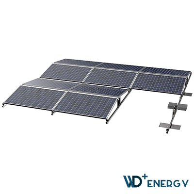WD+ ENERGY SOLAR BRACKET ROOF BALLAST MOUNTING(EAST-WEST) SYSTEM