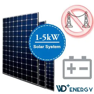 HOJA DE SELECCIÓN DEL SISTEMA DE ENERGÍA SOLAR FUERA DE LA RED WD+ ENERGY DE 1 KW A 5 KW