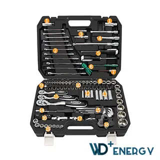 WD+ ENERGY JUEGO COMPLETO DE 32 UDS 43 UDS 121 UDS HERRAMIENTAS PARA USO EN MOTORES Y GENERADORES