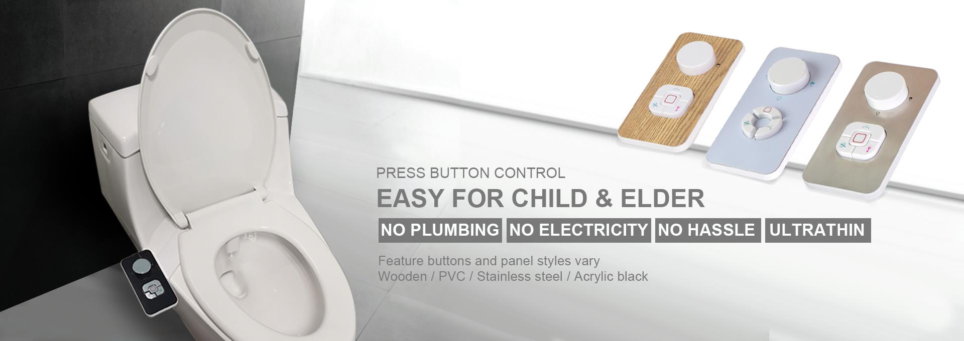 Press Button Control Bidets