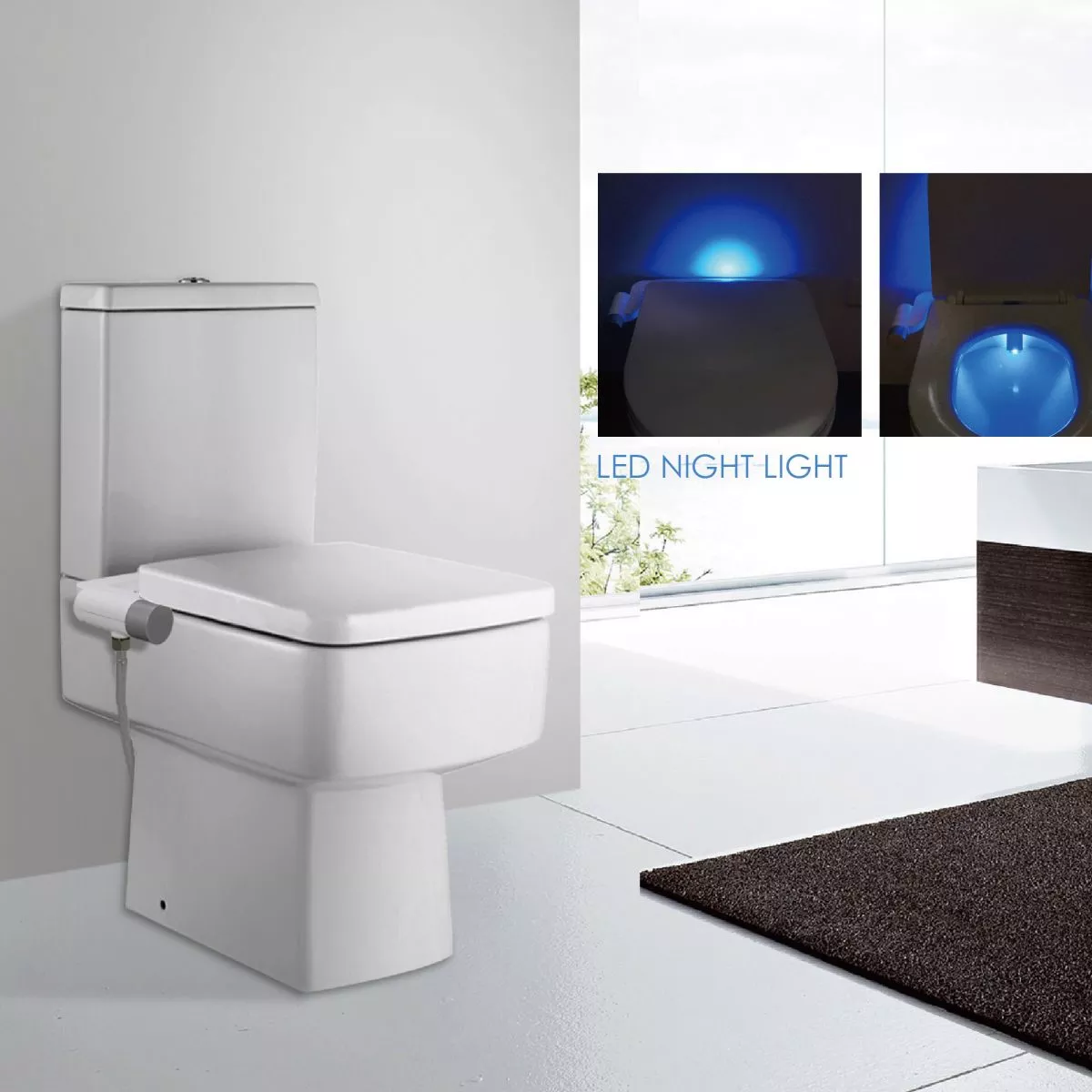 Smart Toilet Bidets with Night Light
