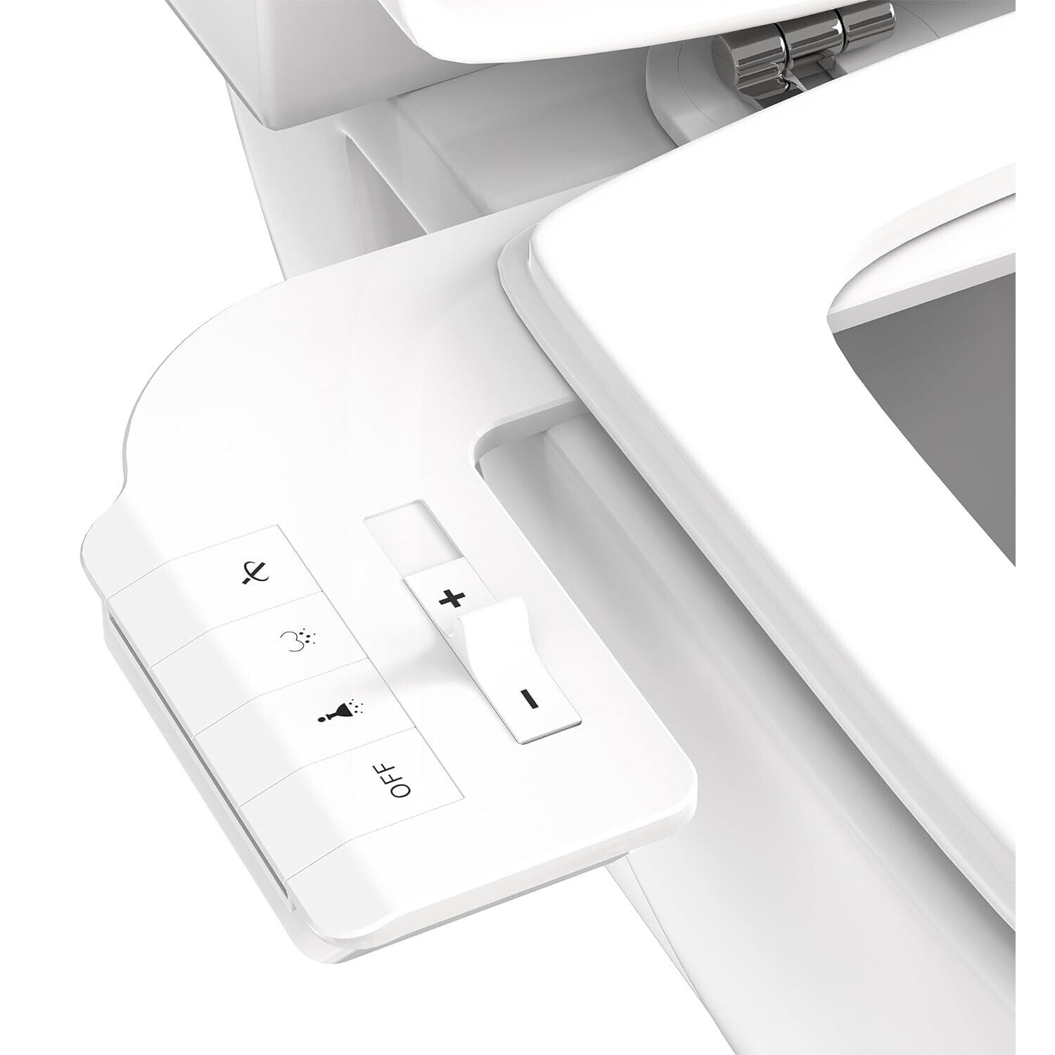 ABS Dual Nozzle Bidet Attachment with Pressure Controls