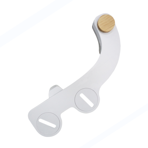 Non-electric Dual Nozzle Bidet Attachment, Bamboo Knob