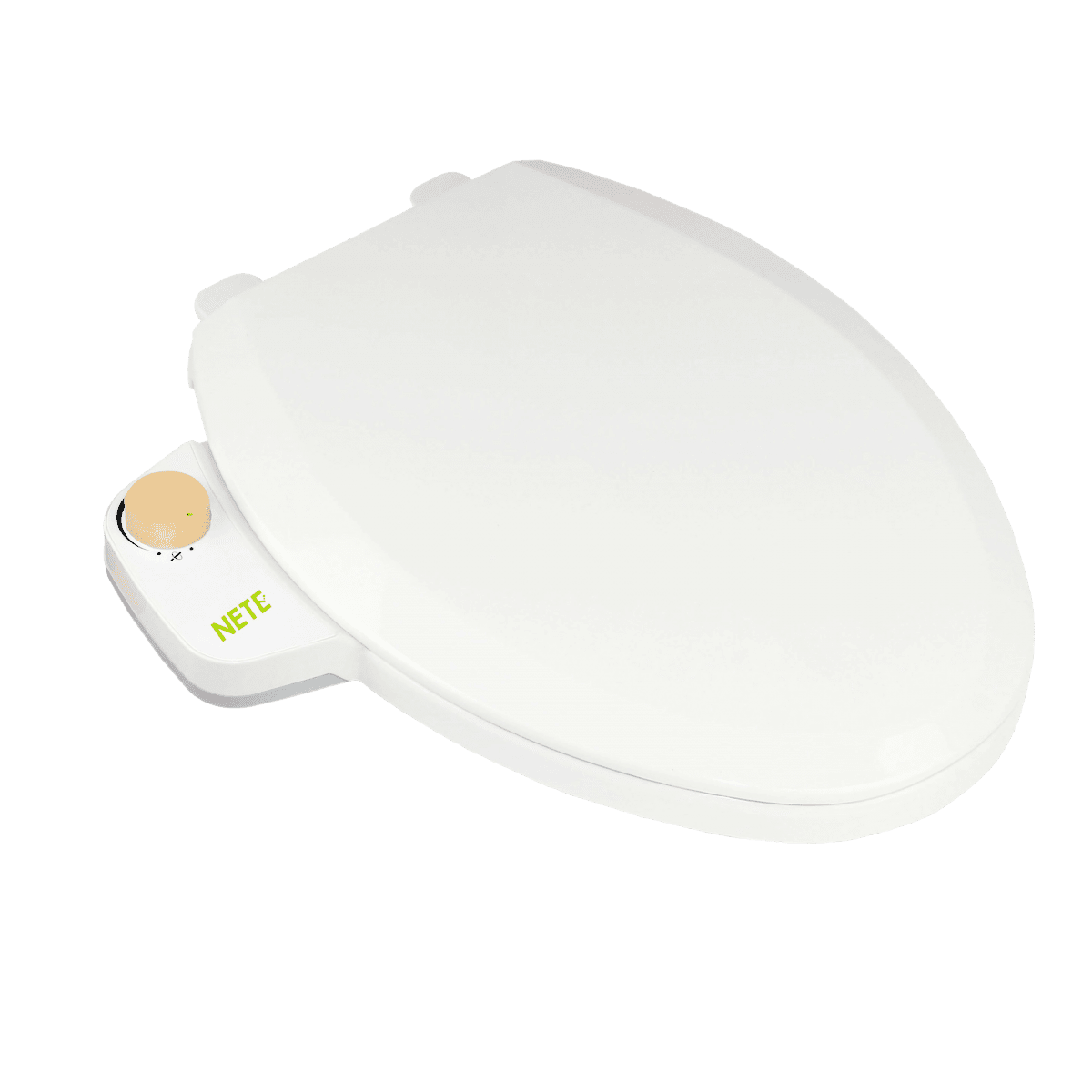 Cold Water Elongated Toilet Seat with Bamboo Button