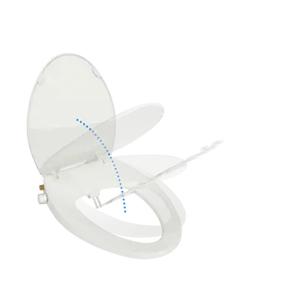Elongated Toilet Seat with Dual Nozzle