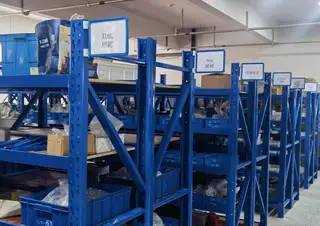 Estante de válvula de bola