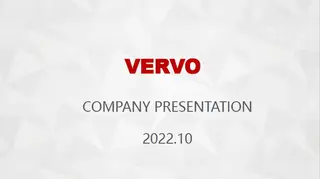 VERVO Valve Company Presentation