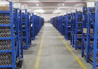 Estante de válvula de compuerta