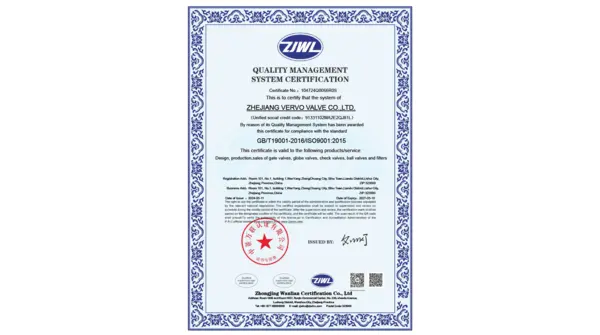 Quality Management System Certification | Vervo