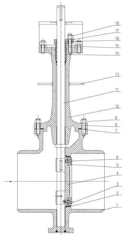 Structure of Top-Mounted Low-Temperature Butterfly Valves