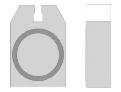 Design of the plate before improvement (single structure)