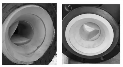 V-shaped valve core of ceramic regulating valves V-shaped valve core of ceramic regulating valves