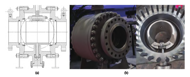 a spread-compensating ball valve a spread-compensating ball valve