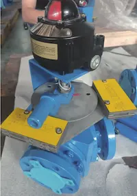 Y-Type Three-Way Ball Valve with Mechanical Interlock