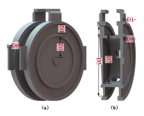 Structural parameter definitions of the wedge gate valve plate