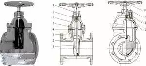 Rising stem elastic seat seal gate valves