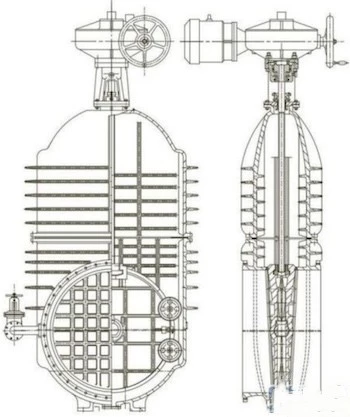 Non rising stem double wedge gate valves