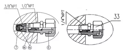 Structure of the sewage nozzle