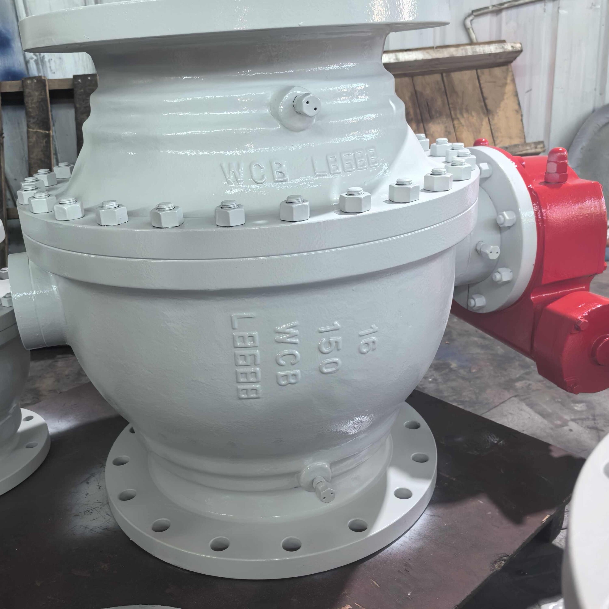 16 Inch Trunnion Ball Valve, 150 LB, WCB, Side Entry, API 6D