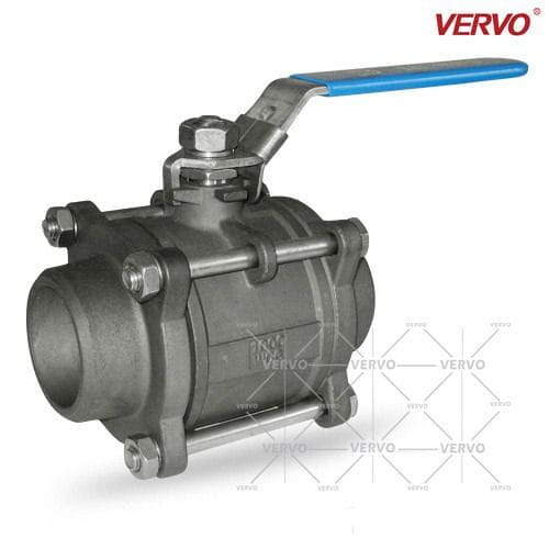 3 Piece Floating Ball Valve, API 608, WCB, 5IN, 1000 PSI, BW