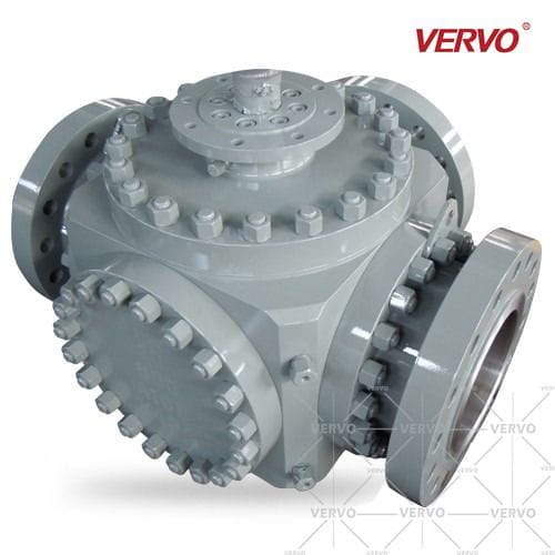 3 Way Trunnion Mounted Ball Valve, 10 Inch, 600 LB, API 6D