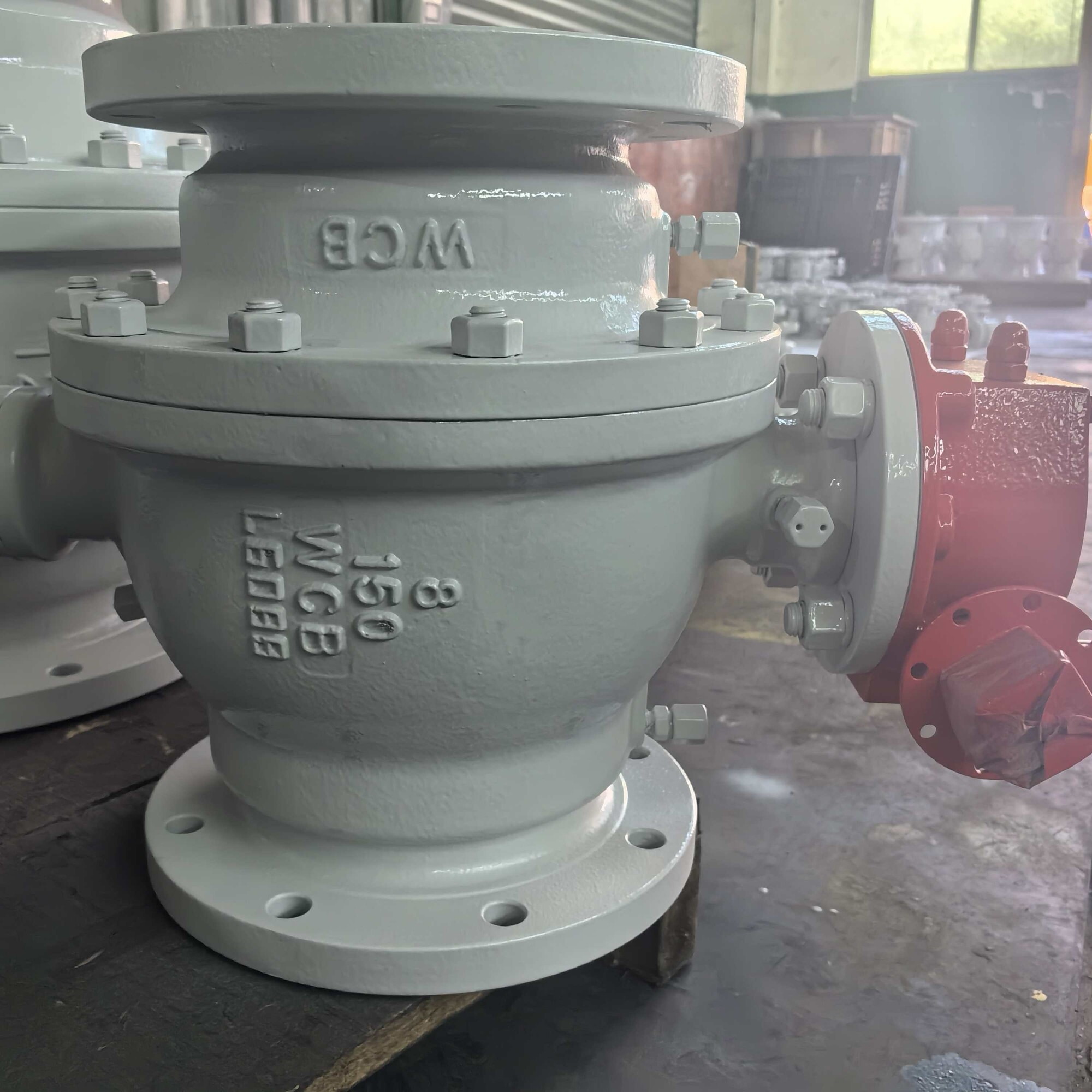 8 Inch Ball Valve, 150 LB, ASTM A216 WCB, API 6D, RF, Gear