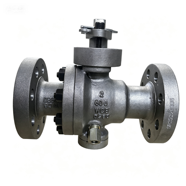 API 6D Trunnion Ball Valves, WCB, 2 Inch, 600 LB, RF Flanged