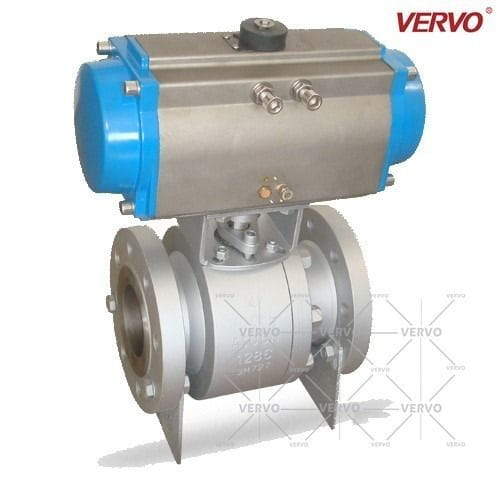 ASTM A105N Floating Ball Valve, Pneumatic Actuated, API 6D