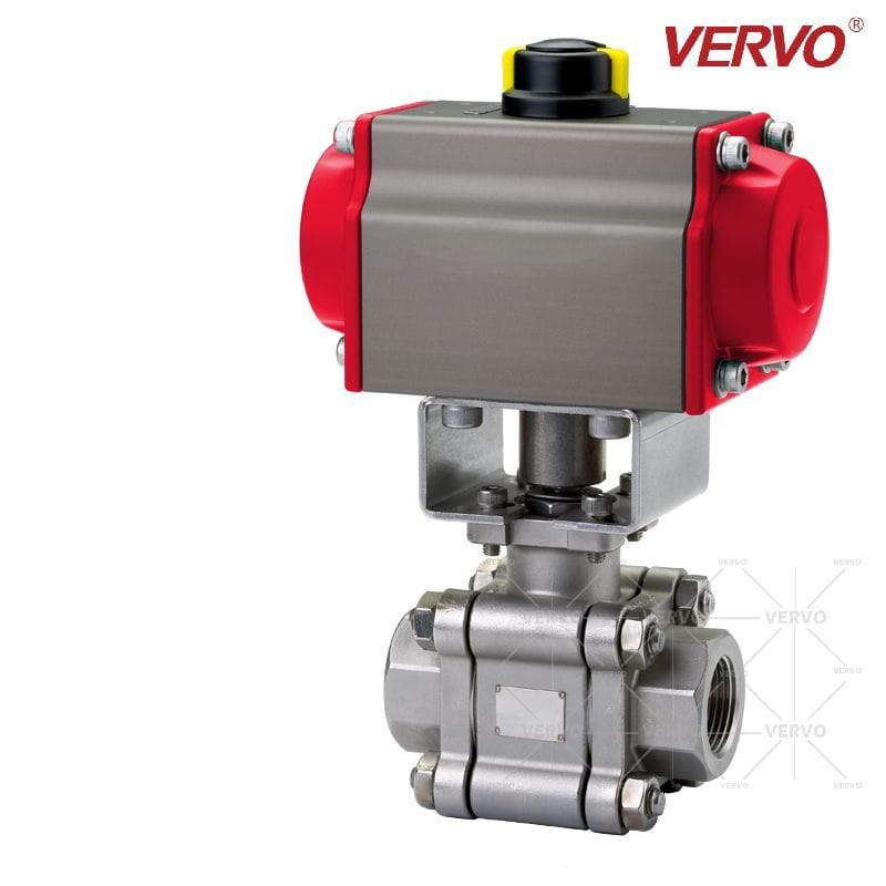 ASTM A182 F316 Floating Ball Valve, API 608, 1-1/2 Inch
