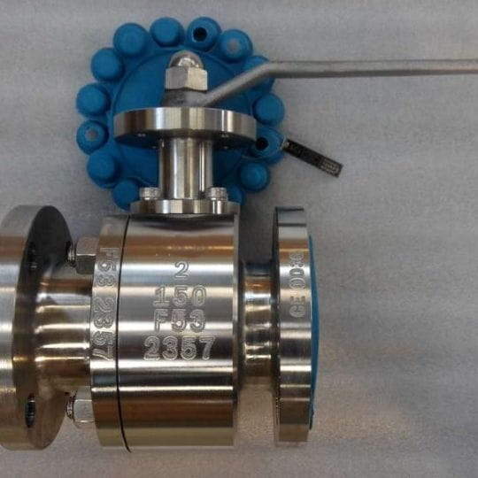 ASTM A182 F53 Ball Valve, 2 Inch, 150 LB, API 608, RF