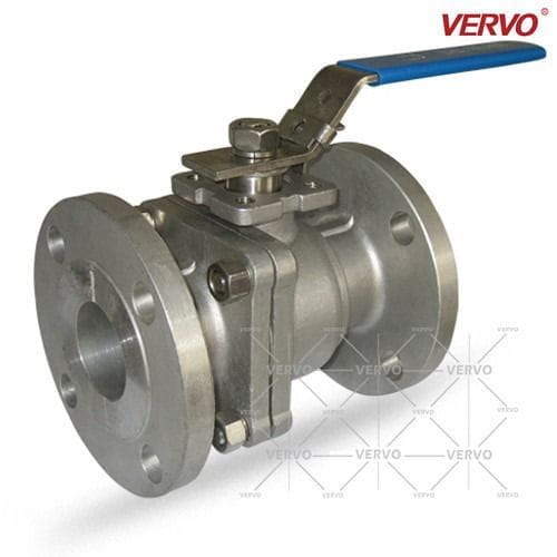 ASTM A351 CF8 2PCS Floating Ball Valve, 4 Inch, 300 LB, RF