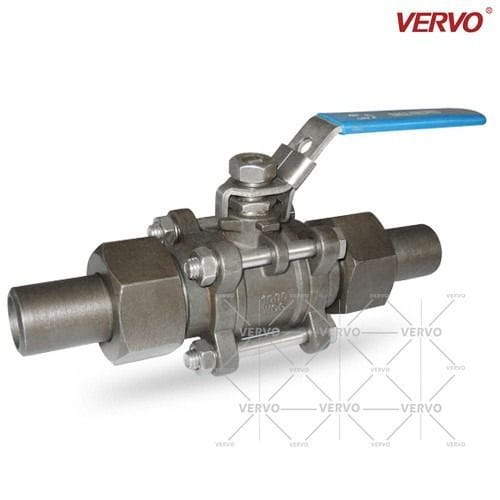 ASTM A351 CF8 Soft Seated Ball Valve, 3/4 IN, 1000 WOG, SW
