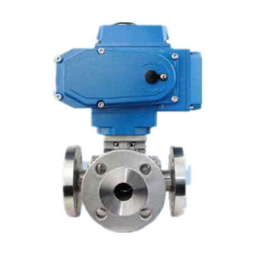 Electric Actuated Three-way Ball Valve, Flanged, 1/2-8 Inch