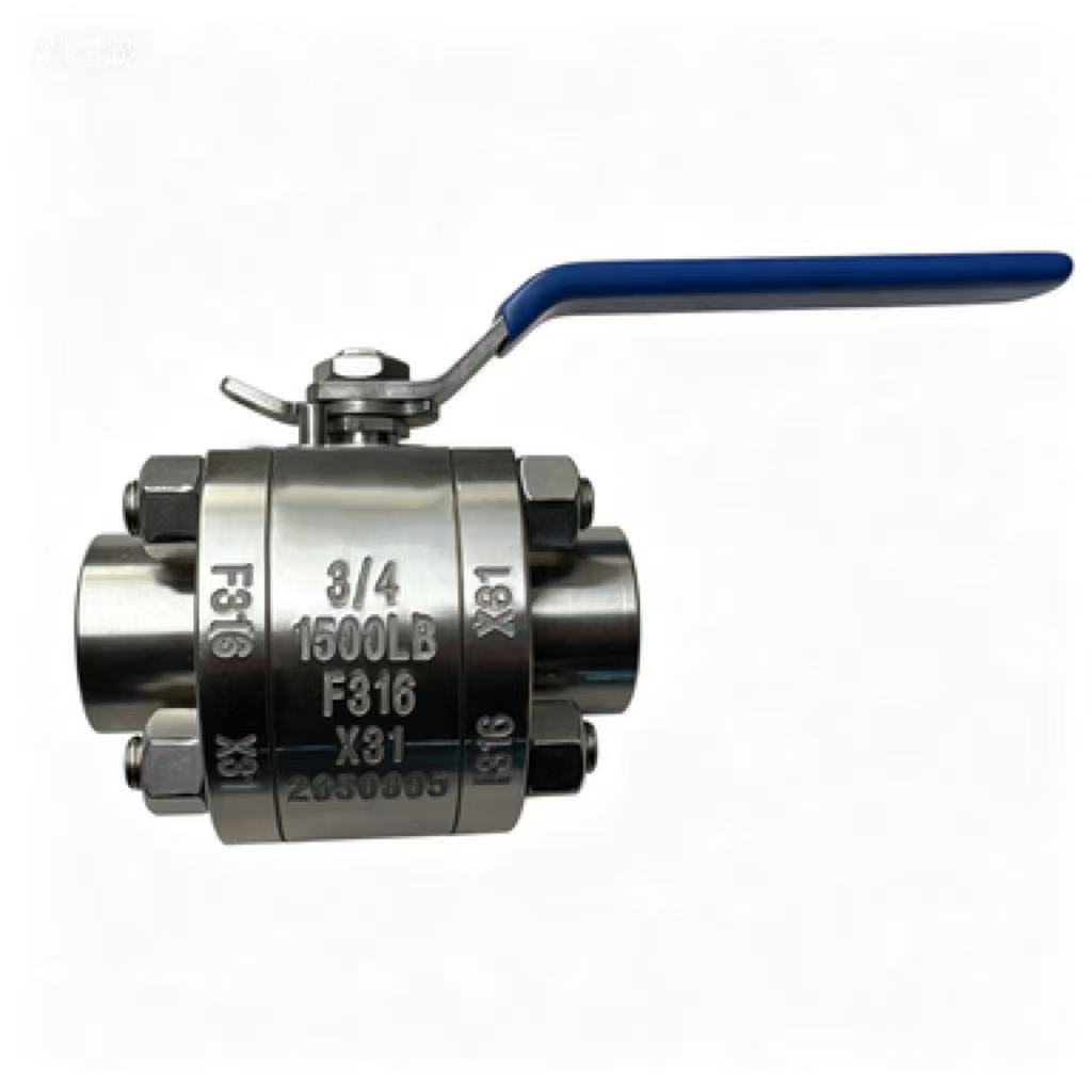 Forged Floating Ball Valve, API 608, F316, 3/4 IN, 1500 LB