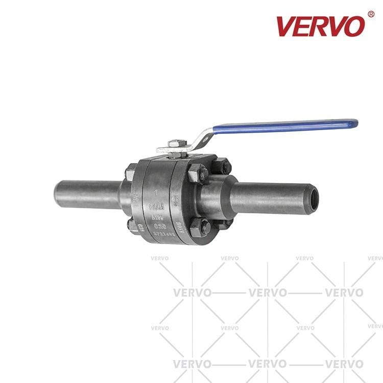 Forged Steel 3PC Ball Valve With Nipple End, 1 Inch, 800 LB