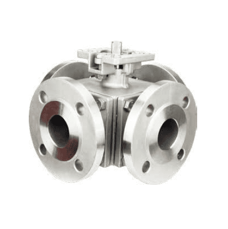 Four Way Double L Ball Valve, DN15-DN200, 1/2-8 Inch