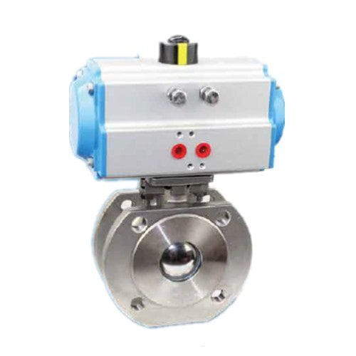 Pneumatic Thin Ball Valve, WCB, A351 CF8, CF3M, CF8M, 150 LB
