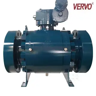 Worm Operated Trunnion Ball Valve, 10 Inch, 1500 LB, A105N