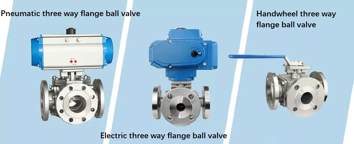 three way flange ball valve