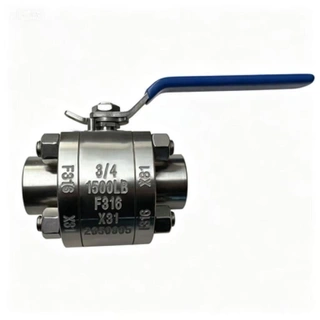 Forged Floating Ball Valve, API 608, F316, 3/4 IN, 1500 LB