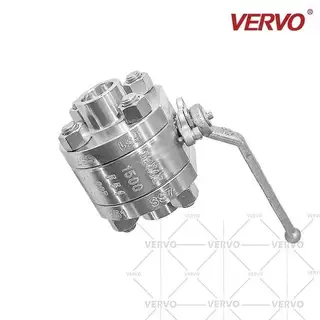 ASTM A182 F51 Floating Ball Valve, 1500 LB, 3/4 x 1/2 Inch