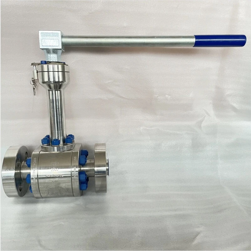 Válvula de bola de tres piezas ASTM A182F316, 1 pulgada, 2500 libras, API 608, RF